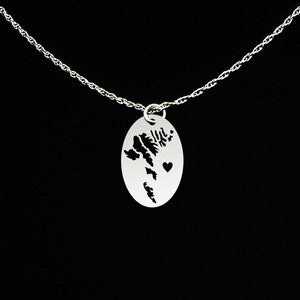 Faroe Islands Necklace Faroe Islands Jewelry Faroe Islands Gift Sterling Silver image 1