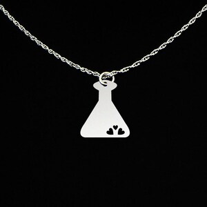 Beaker Necklace - Beaker Jewelry - Beaker Gift - Sterling Silver