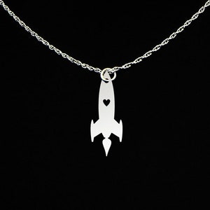 Rocket Necklace Rocket Jewelry Rocket Gift Sterling Silver image 1