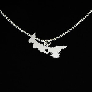 Prince Edward Island Necklace - Prince Edward Island Jewelry - PEI Necklace - PEI Jewelry - Sterling Silver