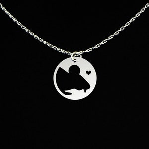 Mouse Necklace - Mouse Jewelry - Mouse Gift - Sterling Silver Mouse Pendant, Small Mouse Charm, Tiny Mouse Memorial