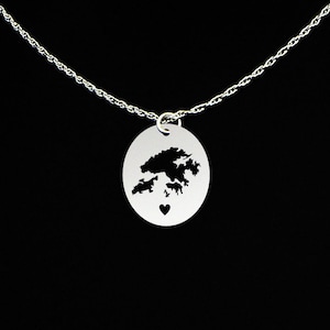 Hong Kong Necklace - Hong Kong Jewelry - Hong Kong Gift - Sterling Silver