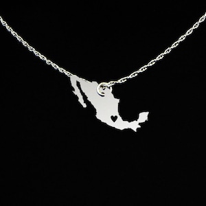 Mexico Necklace Mexico Jewelry Mexico Gift Sterling Silver image 1