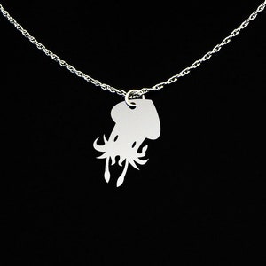 Squid Necklace Squid Jewelry Squid Gift Sterling Silver image 1