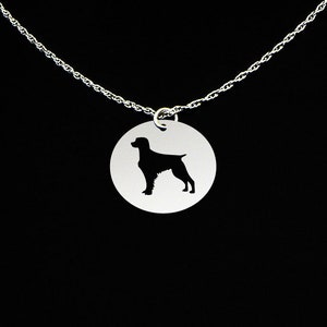 Brittany Necklace, Brittany Jewelry, Brittany Gift, Sterling Silver, Dog Memorial Gift, Dog Loss Charm, Dog Sympathy Pendant
