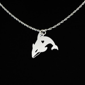 Killer Whale Necklace - Killer Whale Jewelry - Killer Whale Gift - Sterling Silver