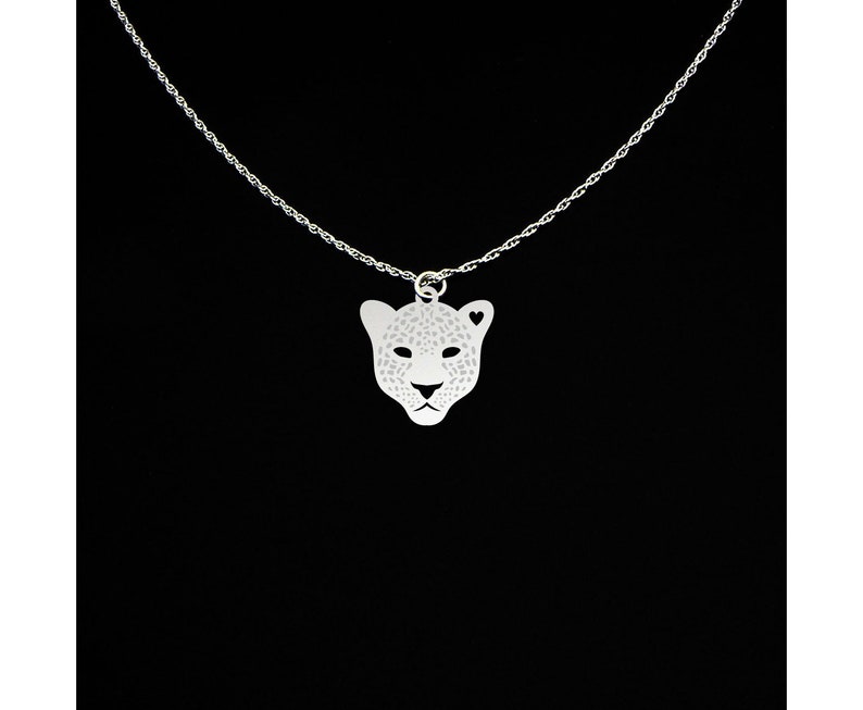 Leopard Necklace Leopard Jewelry Leopard Gift Sterling Etsy