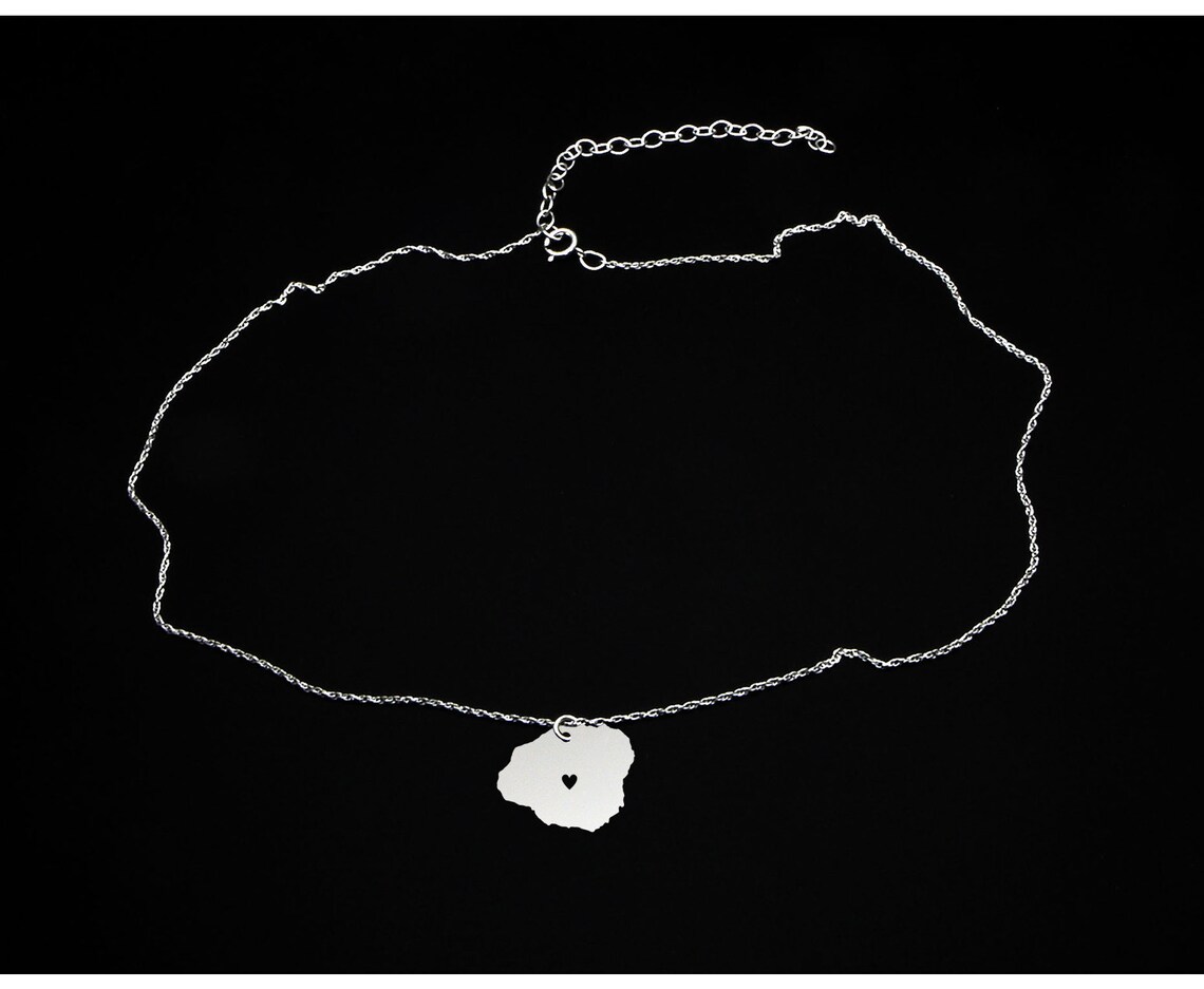 Kauai Necklace State Jewelry Kauai Gift Kauai Jewelry Etsy