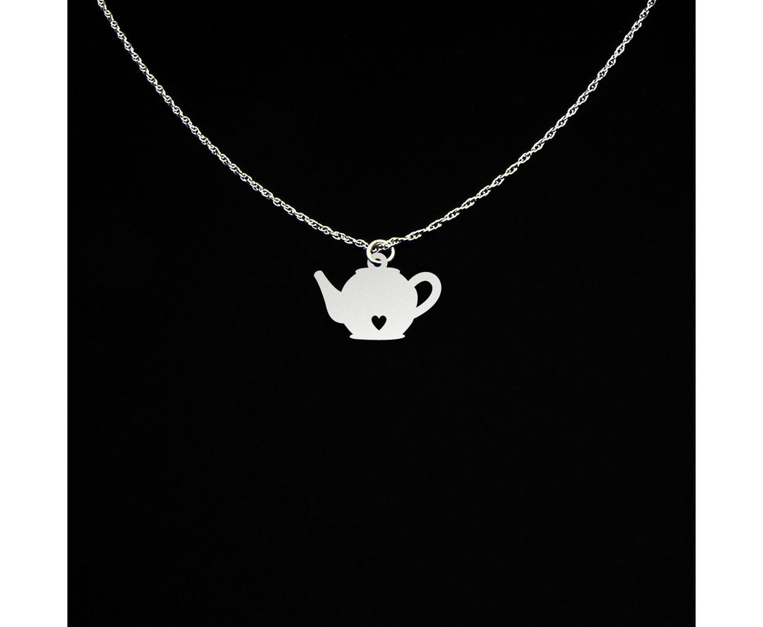 Teapot Necklace Teapot Jewelry Tea Pot Necklace Tea Pot Etsy