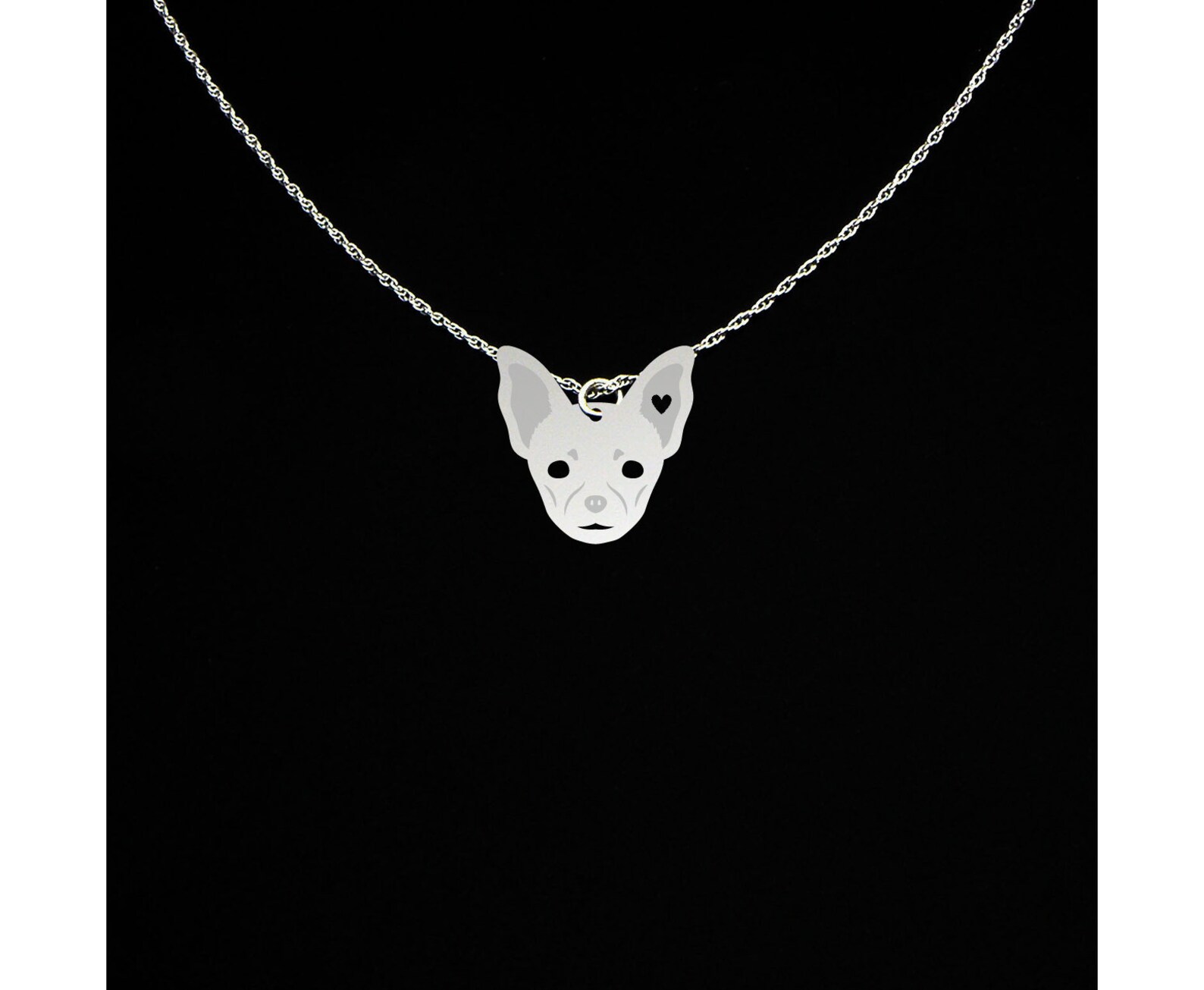 Porte-clés Ou Collier Chihuahua - Cadeau Bas Pour Amoureux Des Chiens - Fait Main USA