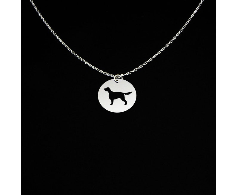 Gordon Setter Necklace, Gordon Setter Jewelry, Gordon Setter Gift, Sterling Silver, Dog Memorial Gift, Dog Loss Charm, Dog Sympathy Pendant image 1
