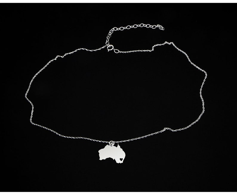 Australia Necklace Australia Jewelry Australia Gift Sterling Silver image 2