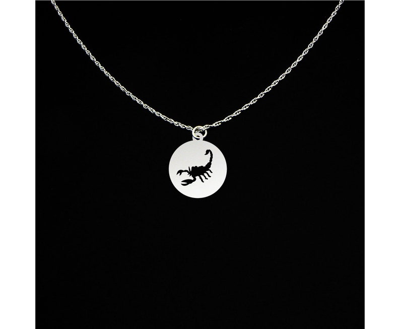 Scorpion Necklace Scorpion Jewelry Scorpion Gift Sterling Silver image 1
