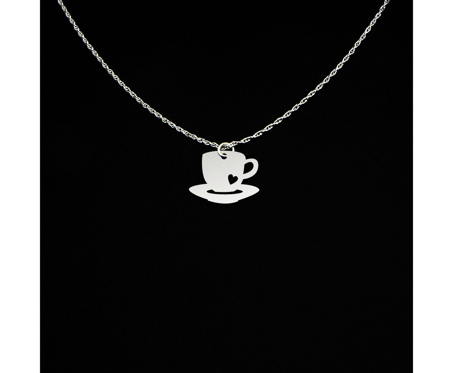 Coffee Necklace Java Junkie Coffee Cup Necklace Coffee Etsy