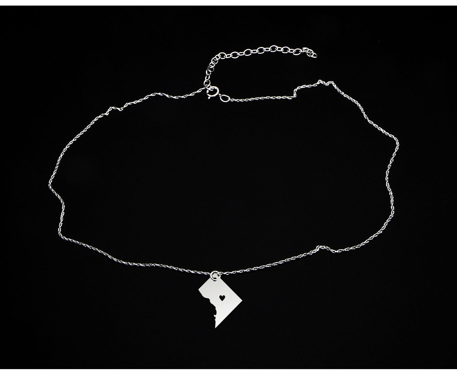 Washington DC Necklace Washington DC Jewelry Washington DC Etsy