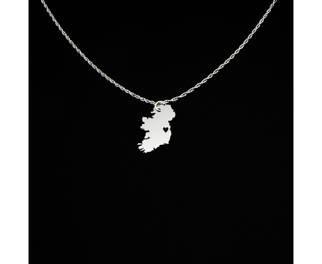 Ireland Necklace Ireland Jewelry Ireland Gift Sterling Silver Etsy
