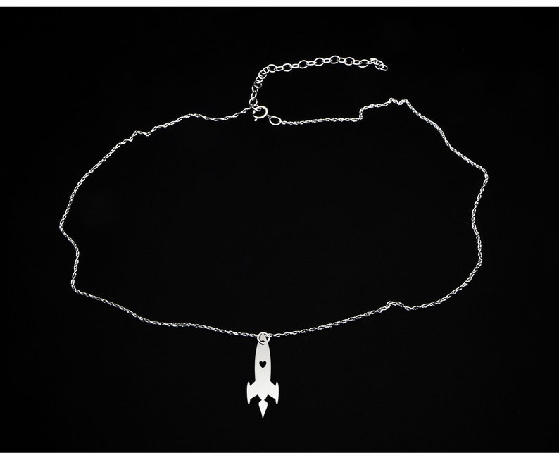 Rocket Necklace Rocket Jewelry Rocket Gift Sterling Silver image 2