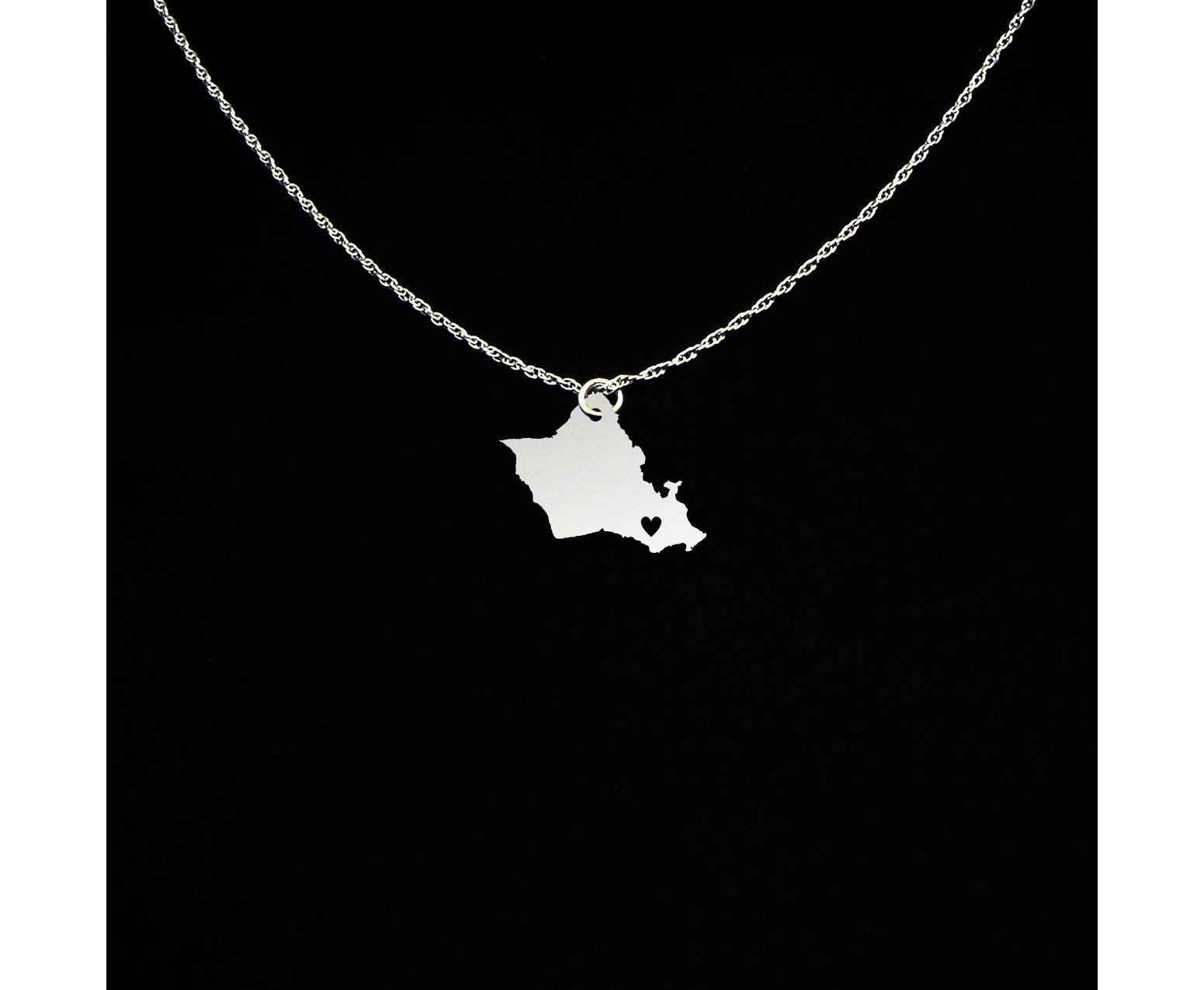 Oahu Necklace Oahu Gift Oahu Jewelry Sterling Silver Etsy België