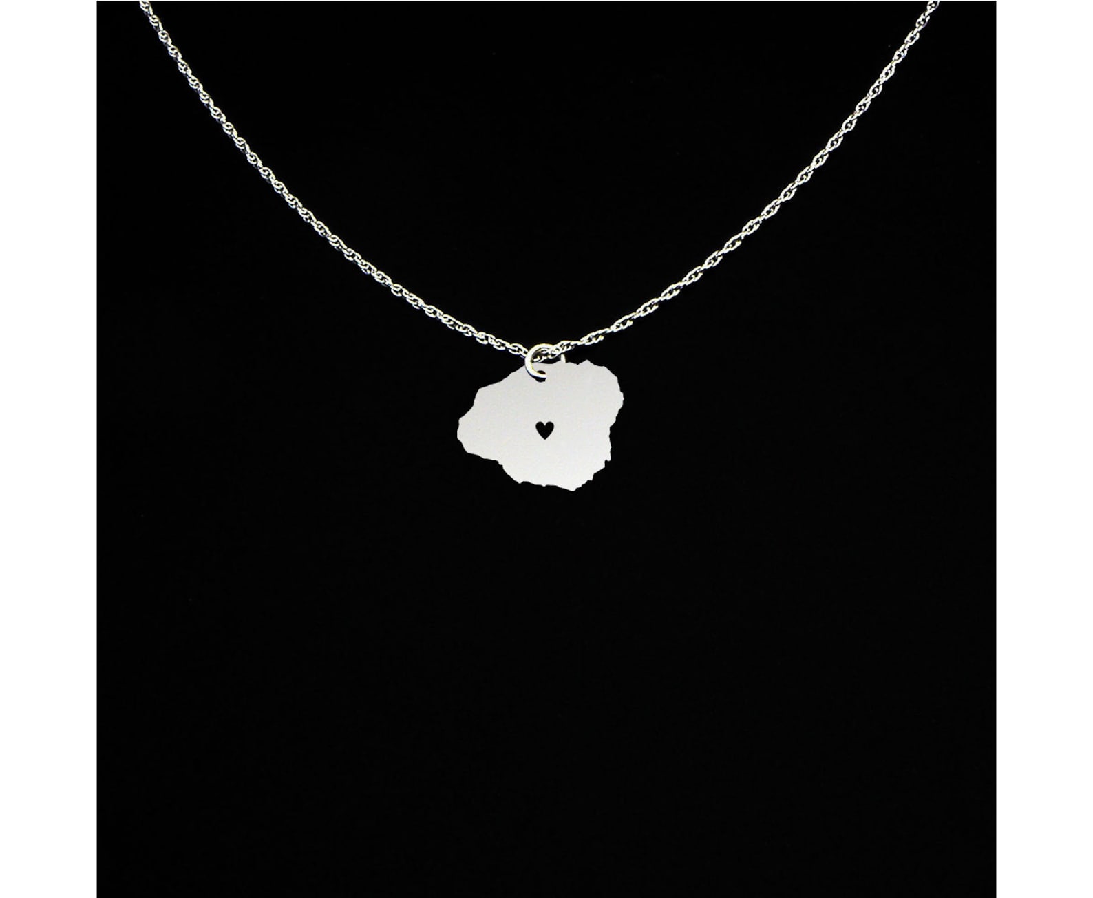 Kauai Necklace State Jewelry Kauai Gift Kauai Jewelry Etsy