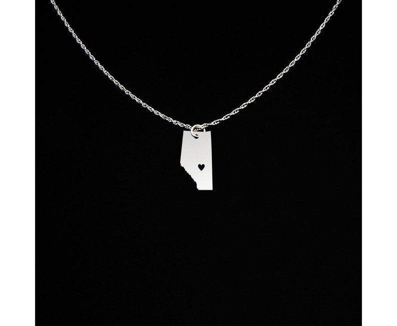 Alberta Necklace Alberta Jewelry Alberta Gift Edmonton Sterling Silver image 1