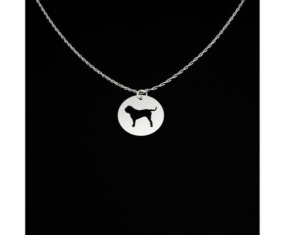 Neapolitan Mastiff Necklace, Neapolitan Mastiff Jewelry, Neapolitan Mastiff Gift, Sterling Silver, Dog Memorial Gift, Dog Pendant Charm