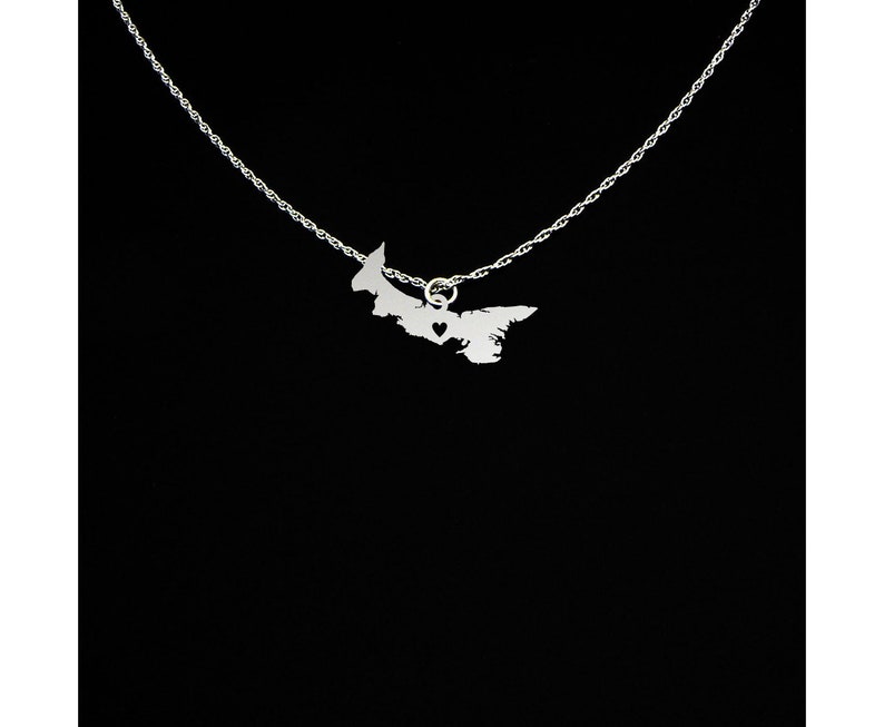 Prince Edward Island Necklace Prince Edward Island Jewelry PEI Necklace PEI Jewelry Sterling Silver image 1