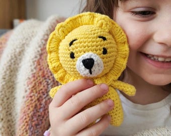 Patrón de ganchillo de león, tutorial de amigurumi en PDF en inglés