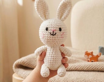 Crochet PATTERN Bunny, Amigurumi tutorial PDF in English ,PDF Bunny crochet pattern, Amigurumi rabbit pattern, Bunny amigurumi