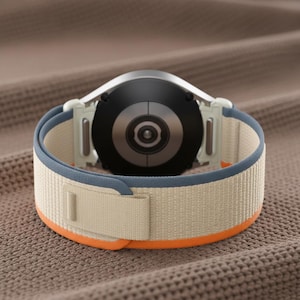Correa de reloj deportiva de nailon con bucle, compatible con Samsung Galaxy Watch 7, 6, 5, 4, 44 mm, 40 mm, 47 mm y 43 mm. Correa de repuesto transpirable.