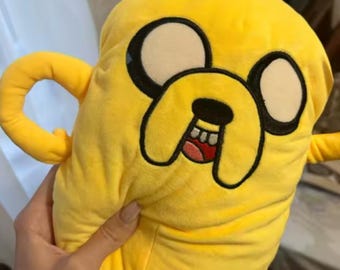 Jake the Dog Plush Pillow | Yellow Cartoon Cushion, Soft Room Decor 37cm