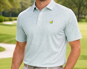Polo del Torneo Masters de Golf, Polo con estampado verde Augusta del Torneo de Golf NNA