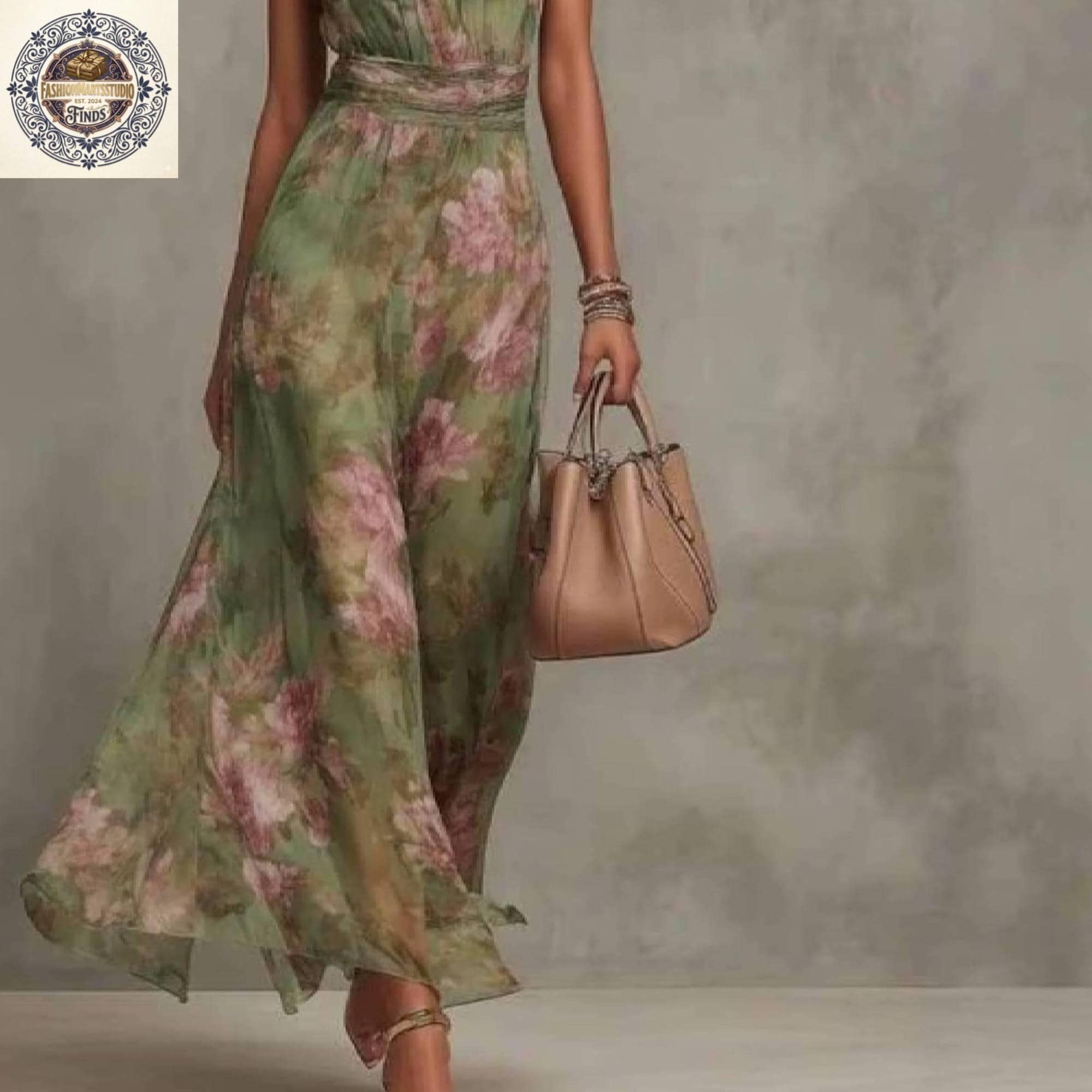 chinese dress ladies Future Fun Green Floral Maxi Dress  Shop the Mint