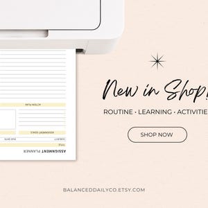 Digital Student Planner with assignment planner, assignment tracker, homework organizer, and Canva editable printable PDF template.