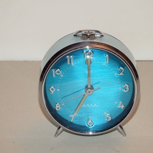 Vintage Diamond Alarm Clock Wind-Up,made in China,good working