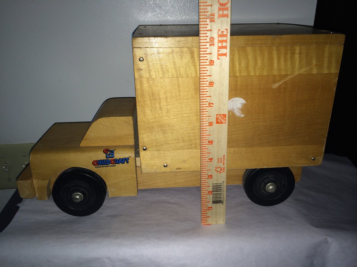 Vintage Childcraft Education Corp. Wood toy tow Edison New | Etsy