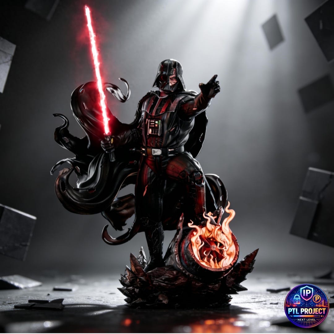 Darth Vader Fanart STL Statue | 1/6 Scale | Dark Sith Warrior With ...