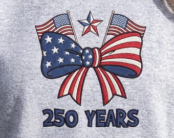 BESTICKTE Disneyland Schloss Coquette Schleife 250th Amerika Jubiläumsdatei, Unabhängigkeitstag 4. Juli, Disneyland Vaterländisch, Familien-Hemd