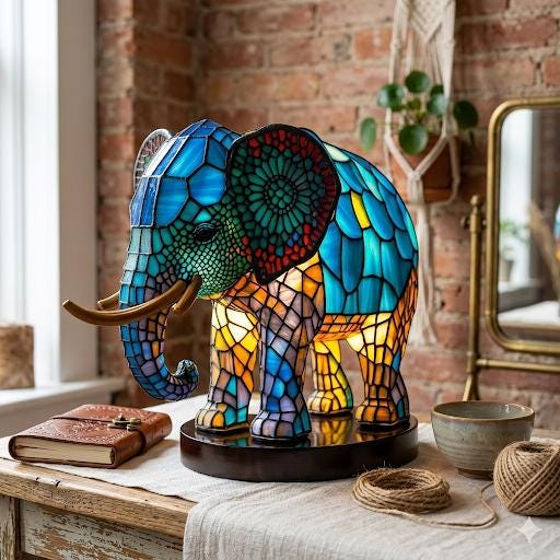 Lampe Berger REVOL En Porcelaine, Forme éléphant, Fabrication Française