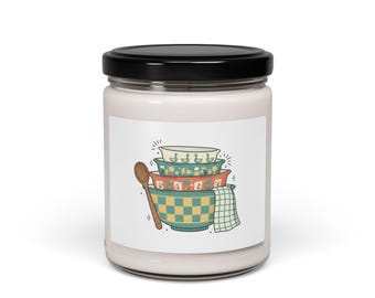 Świeca sojowa zapachowa, 9 uncji, zabytkowa miska do mieszania