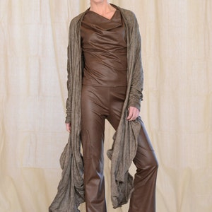 Women's Jacket Long Drape, Sculptural Wired Jersey Wrap, Design Yourself Versatile Looks image 4