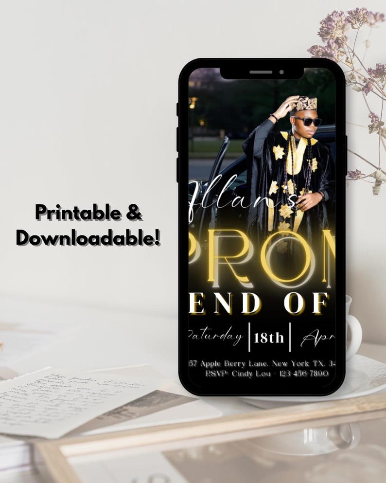 Prom Send off Invitation Editable | Graduation Party Invite | Class of ...