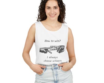 Camiseta sin mangas para amantes de las tijeras