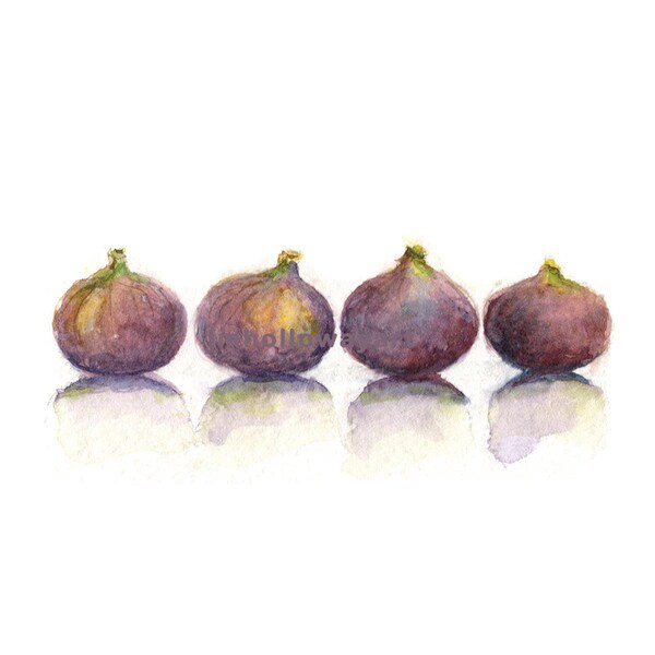 Figs, Figs Print, Watercolor Figs, Fruit Print, Fruit, Kitchen Art