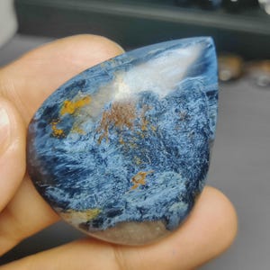 Natural Pietersite Cabochon, Rectangular Storm Stone.