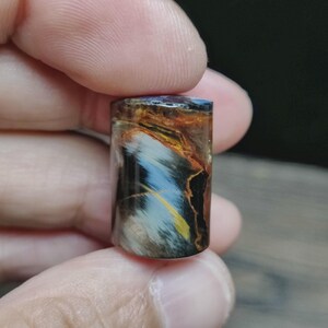 Natural Pietersite Cabochon, Rectangular Storm Stone.