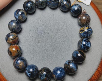 Natural Pietersite Bracelet, Rectangular Storm Stone.