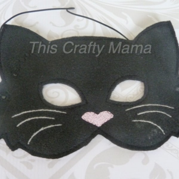 Black Cat Mask Etsy