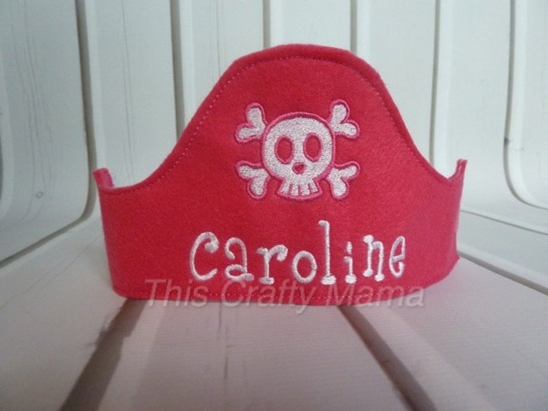 Personalized Felt Pirate Hat image 2
