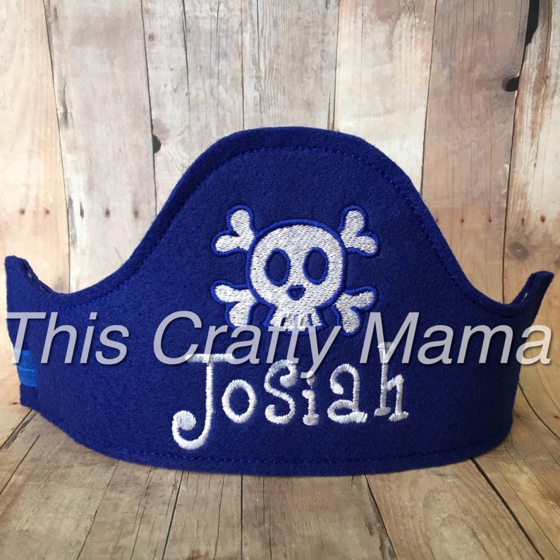 Personalized Felt Pirate Hat image 5