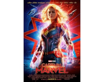 Captain Marvel / Premium Matte vertical poster
